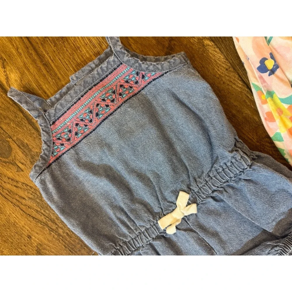Carters Baby Girl Clothes Lot 3 Months Rompers‎ One Piece Outfits Summer Flowers
